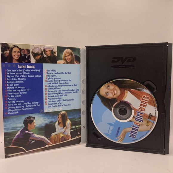 What A Girl Wants DVD Widescreen Edition Amanda Bynes Romantic Comedy 2003 - Picture 3 of 3